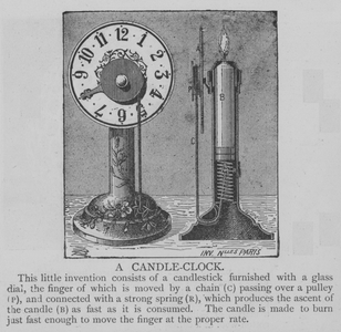 A Candle-Clock (engraving)