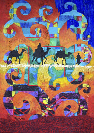 Life-Long Journey 2005 Helen Lurye (20th C. Russian) Oil and acrylic on canvas Private Collection