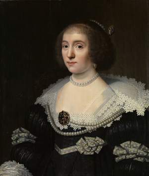 Portrait of Amalia van Solms, c.1632 (oil on panel)