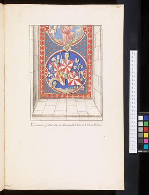Monuments and epitaphs in the churches of Normandy Champagne and Bourgogne, c.1700 (drawing)