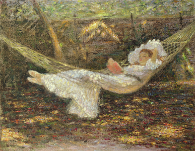The Hammock I (oil on canvas)