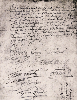 The Armada Resolution, 1588 (pen and ink on paper)
