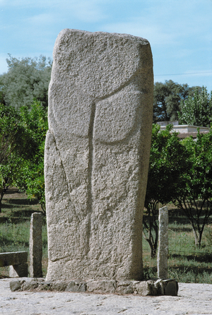 Reverse side of Menhir Filitosa V