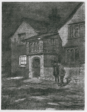 Spenser's House, Hurstwood (litho)