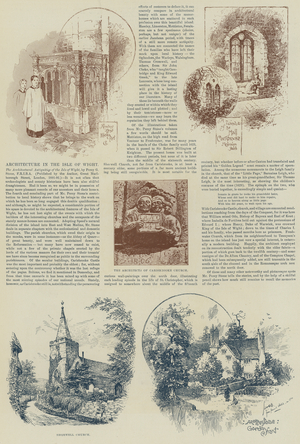 Architecture in the Isle of Wight (engraving)