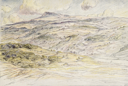 Mount la Verna (colour litho)