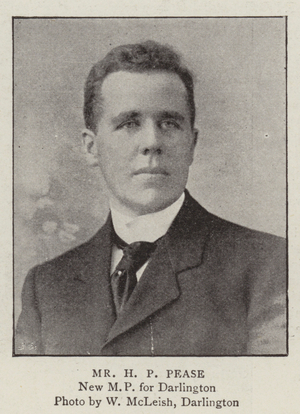 Mr H P Pease (b/w photo)