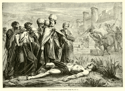 Meurtre dont l'auteur etait inconnu (engraving)