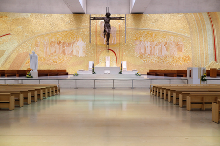 Jesus Christ crucified on a cross, Fatima, 2007 (bronze)