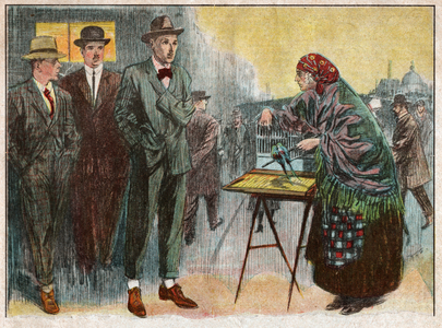 Diseuse de bonne aventure. (Illustration 1926)