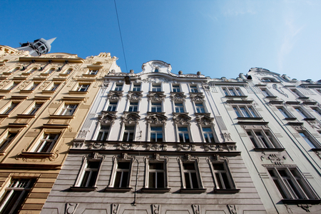 Jugendstil Buildings on Smetanovo Street, Prague, Czech Republic (photo)