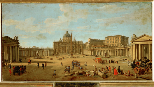 Saint Peter's basilica in Rome, around 1700-1710 (painting on canvas)