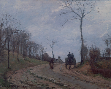 A Carriage on the Highway, 1872 (oil on canvas)