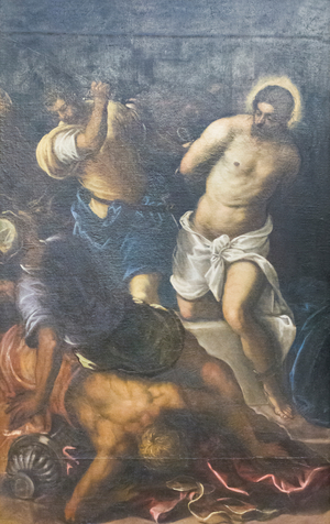 The Flagellation, c.1598 (oil on canvas) 