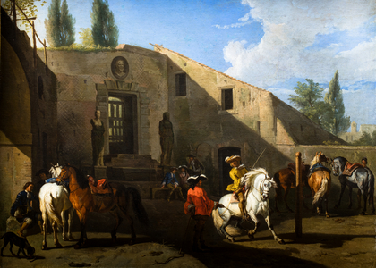 The Manège, 17th  (oil on canvas)