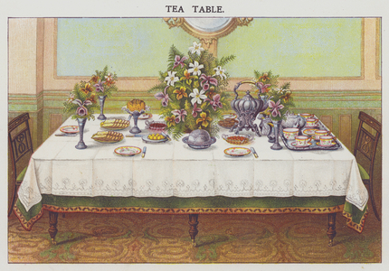 Tea Table (chromolitho)