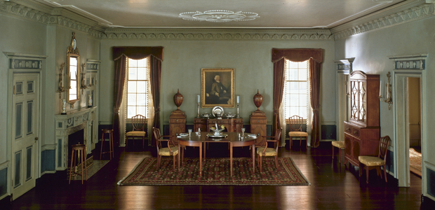 Massachusetts Dining Room, 1795, c.1940 (mixed media)