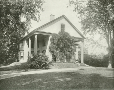 Whittier's House, Danvers, Massachusetts (b/w photo)
