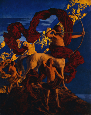 Jason and His Teacher, 1910 (oil on canvas laid on aluminium)