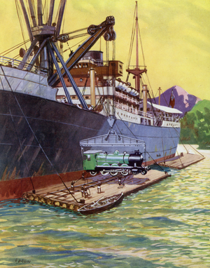 Specially Designed Cargo Boat (colour litho)