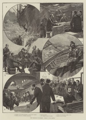The Missions to Seamen, Work in the Downs (engraving)
