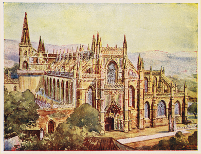 Batalha Monastery, Portugal (colour litho)