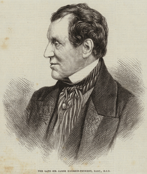 The Late Sir James Emerson-Tennent, Baronet, KCB (engraving)