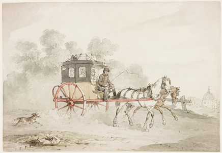 The Postcart (ink, pencil & watercolour on paper)