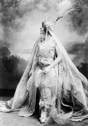 Frances Alda (1879-1952) New Zealander soprano here in opera ""Marouf" 1918