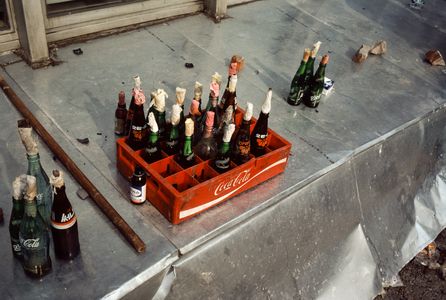 Molotov cocktails prepared by protestors. Continuation of the June 10 battle but loca…, 1987 (photo)