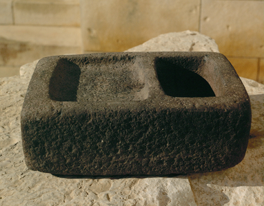 Small press for grapes or olives, from Beth Shan (stone)