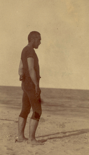 Thomas eakins in a swimsuit, 1884 (photo)