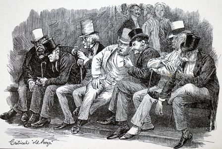 Spectators at the Eton and Harrow match.