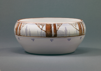 Bowl, 1911 (glazed earthenware with enamel decoration)
