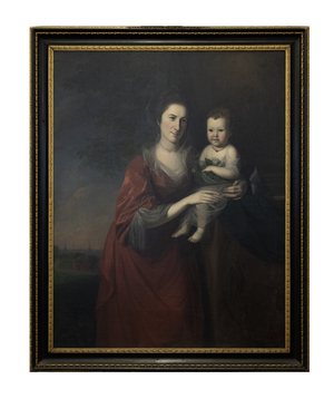 Mrs. Mary Norris Dickinson and Her Daughter, 1773 (oil on canvas)