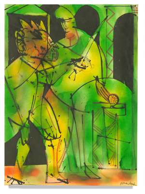 Untitled, 1946 (dye and India ink on paper)