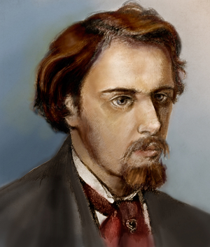 Dante Gabriel Rossetti portrait