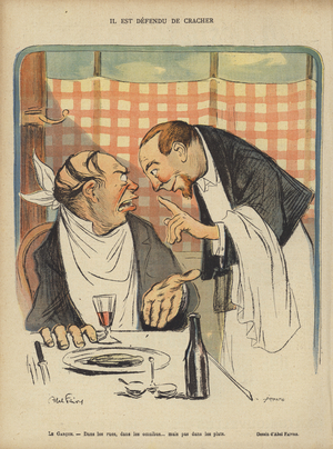 Illustration for Le Rire (colour litho)