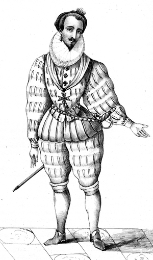 French vintage clothes XVI century Henri kingdom III, King of France