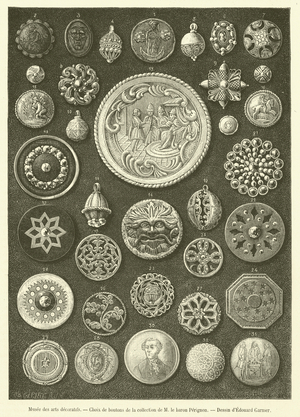 Musee des arts decoratifs, Choix de boutons (engraving)
