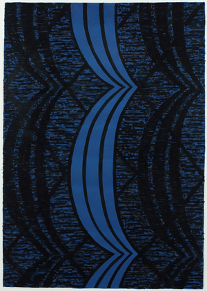 Design for textile or wallpaper, 1970-75 (gouache on paper)