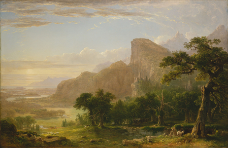 Landscape Scene from "Thanatopsis", 1850 (oil on canvas)

