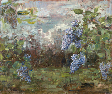 Lilac at Dusk, 2006 (oil on panel)