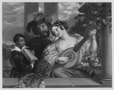 The Duett, from the picture in the Vernon Gallery (engraving)