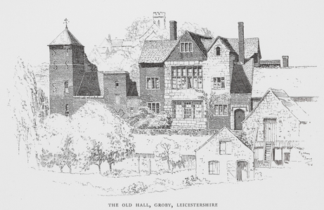 The Old Hall, Groby, Leicestershire (litho)