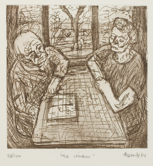 The Window, 1984 (etching  and aquatint on paper)