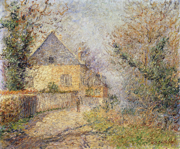 Houses on the Banks of the L'Eure, Louviers; Maisons au Bord de L'Eure, Louviers, 1902 (oil on canvas)
