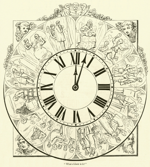 What o'clock is it? (engraving)