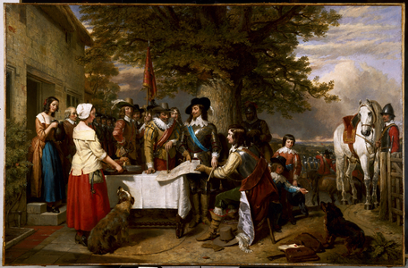 The Eve of the Battle of Edgehill, 1642, 1845 (oil on canvas)