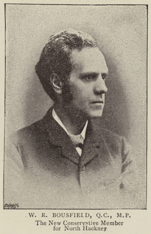 W R Bousfield, QC, MP (b/w photo)